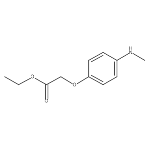 Ethyl 4-methylaminophenoxyacetate结构式