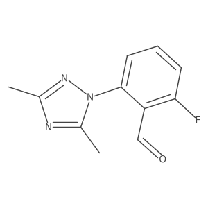 2-(dimethyl-1H-1,2,4-triazol-1-yl)-6-fluorobenzaldehyde结构式