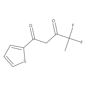 4,4-Difluoro-1-(thiophen-2-yl)pentane-1,3-dione Structure
