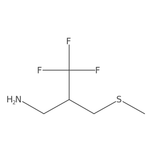 2-(Aminomethyl)-1,1,1-trifluoro-3-(methylsulfanyl)propane结构式