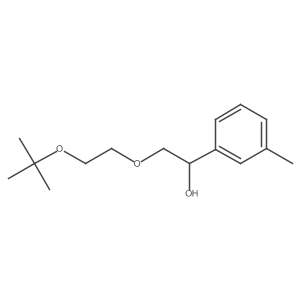 Benzenemethanol, I+/--[[2-(1,1-dimethylethoxy)ethoxy]methyl]-3-methyl-结构式