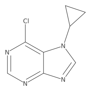 6-Chloro-7-cyclopropyl-7H-purine结构式