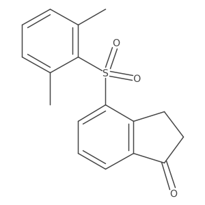 4-[(2,6-Dimethylphenyl)sulfonyl]-2,3-dihydro-1H-inden-1-one结构式