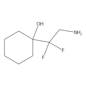 1-(2-Amino-1,1-difluoroethyl)cyclohexan-1-ol Structure