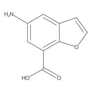 5-Aminobenzofuran-7-carboxylic acid结构式