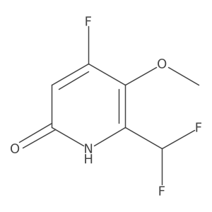 2-(Difluoromethyl)-4-fluoro-6-hydroxy-3-methoxypyridine Structure