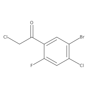 5'-Bromo-4'-chloro-2'-fluorophenacyl chloride结构式