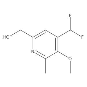 (4-(Difluoromethyl)-5-methoxy-6-methylpyridin-2-yl)methanol结构式