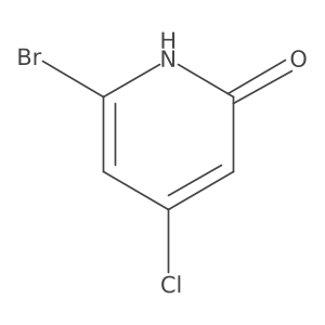 6-Bromo-4-chloropyridin-2-ol Structure