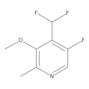 4-(Difluoromethyl)-5-fluoro-3-methoxy-2-methylpyridine结构式