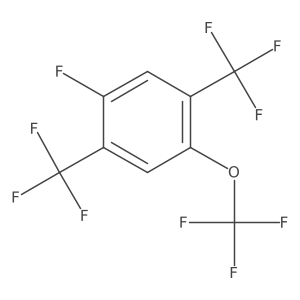 1,4-Bis(trifluoromethyl)-2-fluoro-5-(trifluoromethoxy)benzene Structure