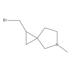 1-(Bromomethyl)-5-methyl-5-azaspiro[2.4]heptane结构式