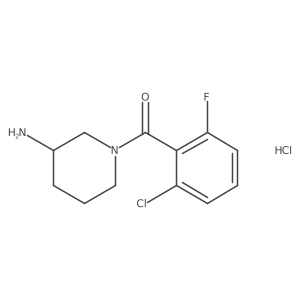 (3-Aminopiperidin-1-yl)(2-chloro-6-fluorophenyl)methanone hydrochloride Structure