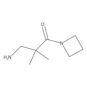 3-Amino-1-(azetidin-1-yl)-2,2-dimethylpropan-1-one结构式
