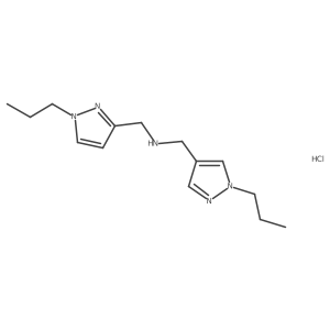 1-(1-propyl-1H-pyrazol-3-yl)-N-[(1-propyl-1H-pyrazol-4-yl)methyl]methanamine结构式