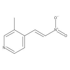 3-Methyl-4-(2-nitroethenyl)pyridine结构式