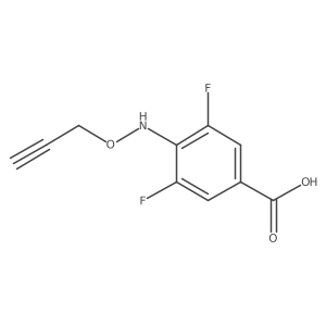 3,5-Difluoro-4-[(prop-2-yn-1-yloxy)amino]benzoic acid Structure