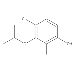 4-Chloro-2-fluoro-3-(propan-2-yloxy)phenol结构式