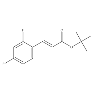 tert-butyl (2E)-3-(2,4-difluorophenyl)prop-2-enoate结构式