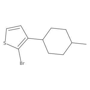 2-Bromo-3-(4-methylcyclohexyl)thiophene结构式