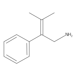 3-Methyl-2-phenylbut-2-en-1-amine结构式