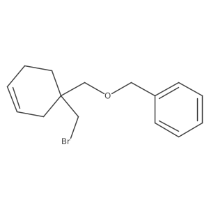 ({[1-(Bromomethyl)cyclohex-3-en-1-yl]methoxy}methyl)benzene结构式
