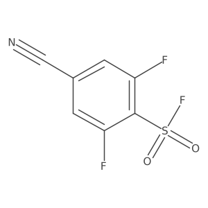 4-Cyano-2,6-difluorobenzene-1-sulfonyl fluoride Structure