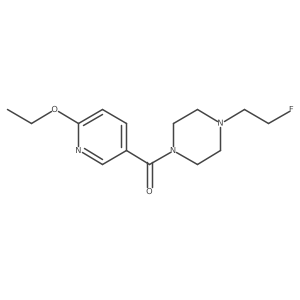 (6-Ethoxypyridin-3-yl)(4-(2-fluoroethyl)piperazin-1-yl)methanone结构式
