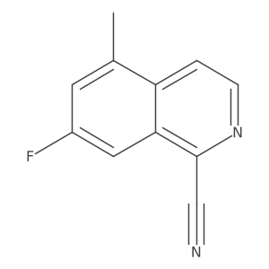7-Fluoro-5-methylisoquinoline-1-carbonitrile Structure
