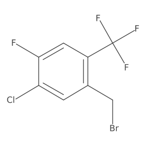 1-(Bromomethyl)-5-chloro-4-fluoro-2-(trifluoromethyl)benzene Structure