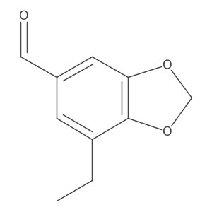 7-Ethyl-1,3-dioxaindane-5-carbaldehyde Structure