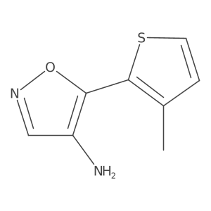 5-(3-Methylthiophen-2-yl)-1,2-oxazol-4-amine结构式