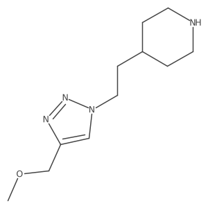 4-(2-(4-(methoxymethyl)-1H-1,2,3-triazol-1-yl)ethyl)piperidine Structure