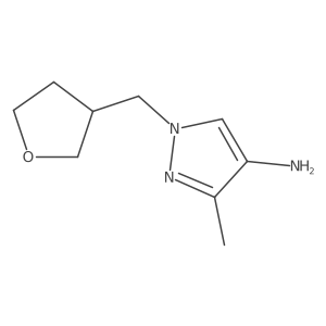 3-methyl-1-[(oxolan-3-yl)methyl]-1H-pyrazol-4-amine结构式