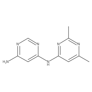 N4-(2,6-Dimethyl-4-pyrimidinyl)-4,6-pyrimidinediamine结构式