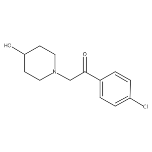 1-(4-Chlorophenyl)-2-(4-hydroxypiperidin-1-yl)ethan-1-one结构式