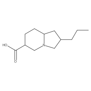 2-Propyl-octahydroindolizine-6-carboxylic acid结构式
