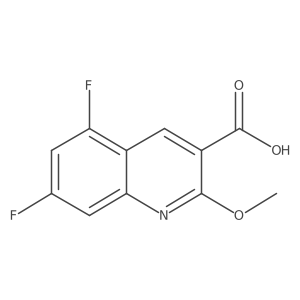5,7-Difluoro-2-methoxyquinoline-3-carboxylic acid结构式