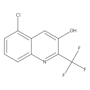 5-Chloro-2-(trifluoromethyl)quinolin-3-ol Structure