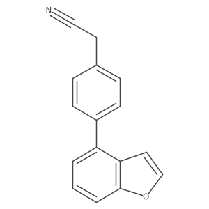 2-[4-(1-Benzofuran-4-yl)phenyl]acetonitrile结构式