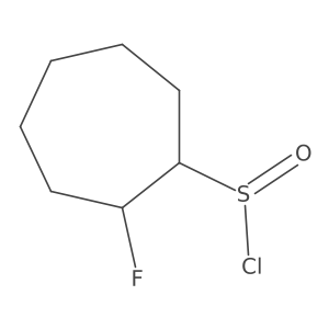 2-Fluorocycloheptane-1-sulfinyl chloride Structure