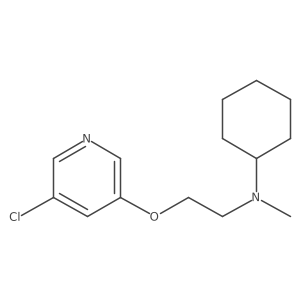 N-{2-[(5-chloropyridin-3-yl)oxy]ethyl}-N-methylcyclohexanamine结构式