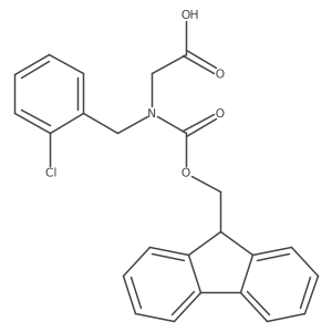 N-Fmoc-2-chlorobenzyl-glycine结构式