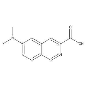 6-(Dimethylamino)isoquinoline-3-carboxylic acid结构式