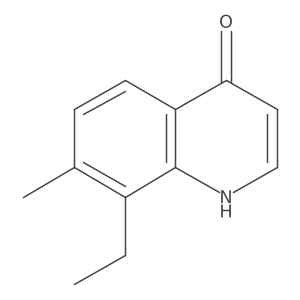 8-Ethyl-7-methylquinolin-4-ol Structure