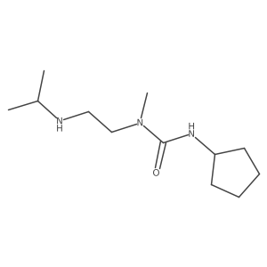 1-Cyclopentyl-3-methyl-3-{2-[(propan-2-yl)amino]ethyl}urea结构式