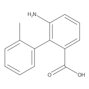 3-Amino-2-(2-methylphenyl)benzoic acid结构式
