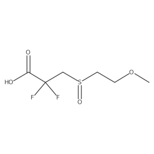 2,2-Difluoro-3-(2-methoxyethanesulfinyl)propanoic acid Structure