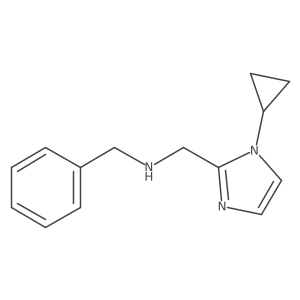 benzyl[(1-cyclopropyl-1H-imidazol-2-yl)methyl]amine结构式
