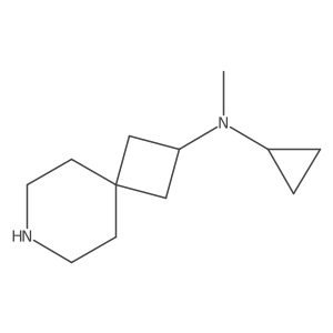 N-cyclopropyl-N-methyl-7-azaspiro[3.5]nonan-2-amine结构式